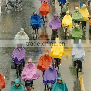 PEVA Resuable Rain Poncho for Riding thumbnail-3