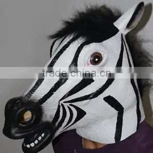 Latex Zebra Mask ,hot Sale Zebra Mask ,halloween Mask thumbnail-1
