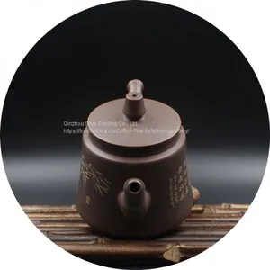 Kung Fu Teapot Bamboo Carving Pure Handmade Tea Pot thumbnail-3