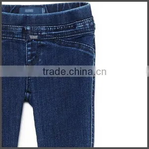 Dark Blue Jeans Pants,elastic Jeans Pants,jeans Pants for Baby thumbnail-3