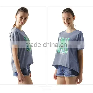 Fashion Design Print Tshirt Slim Tshirt for Ladies thumbnail-4