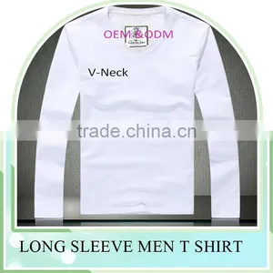 2016 New Fashion Embroidery Logo Solid Color Custom T Shirts, T Shirt Design for Men Blank 100 Cotton Made Shirt thumbnail-2
