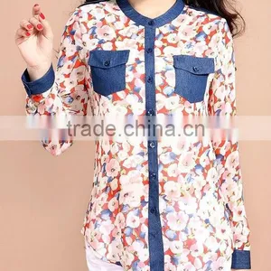 Fashion Chiffon Top Trade, Fashion Women Clothing Dropship thumbnail-1