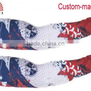 No MOQ Professional Custom Compression Outdoor Sport Protective Arm Sleeves Flags thumbnail-1