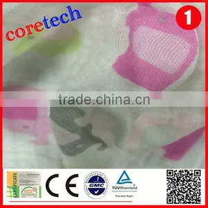Breathable Natural Cotton Printed Muslin Fabric Factory thumbnail-4