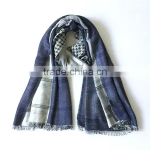 2017 High Quality Winter Brand Classic Style Cashmere Plaid Pashmina Scarf thumbnail-4