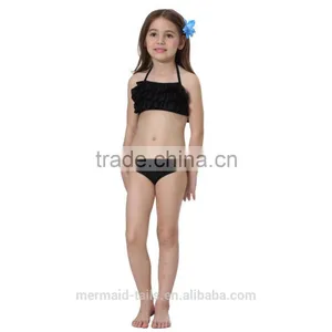 2-10 Yrs Kids Swimwear Beachwear Ruffles Bikini Suits Bathing Suits thumbnail-4
