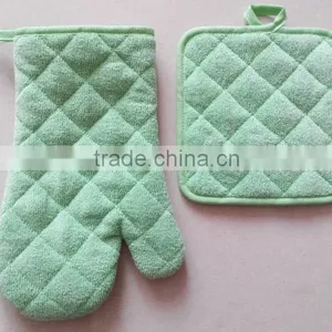 2pcs Kitchen Set in Pure Color Plain Color Oven Mitt and Pot Holder thumbnail-6
