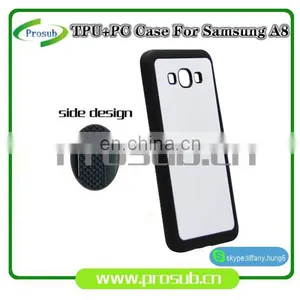 2d Sublimation Heat Transfer PC +TPU Silicon Blank Cell Phone Case for Prosub-Samsung A8 thumbnail-4