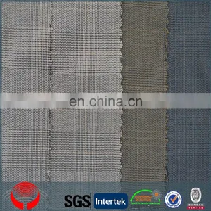 Men Suit tr Check Fabric for Making School Uniforms tr Suiting Fabric in Checks thumbnail-1