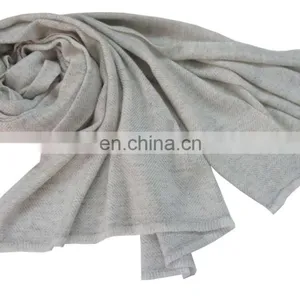 Pashmina Wool Scarfs India , Herringbone Pashmina Wool Shawl , Scarves thumbnail-1