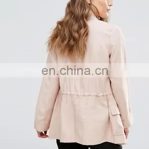 Wholesale Lady Overcoat Dust Jacket Women Long Duster Coat thumbnail-3