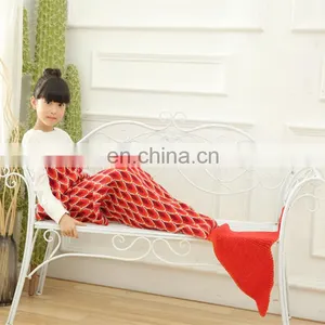 High Quality Home Blanket Children Mermaid Tail Blanket thumbnail-6
