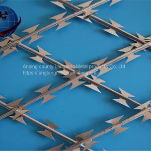 Galvanized Razor Barbed Wire Concertina Wire Coil thumbnail-4