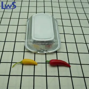 Wholesale High Quality Airline Food Packaging Disposable Smooth Wall Aluminum Foil Container thumbnail-1