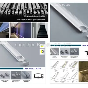 Anodized Led Strip Aluminium Profile for Led Strips Recessed Channel thumbnail-1