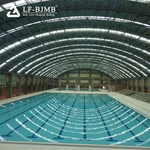 New Design Space Frame Structure Roofing Building Galvanized Steel Swimming Pool Roof Cover thumbnail-5