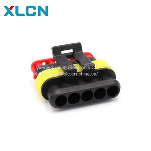 5 Pin Male Female Connector Tyco Amp Super Seal Waterproof Terminal Connector 282089-1 282107-1 thumbnail-2