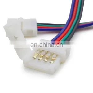 Solderless Connector 4pin 10mm Power Connector for 3528/5050 RGB LED Strip Light thumbnail-1