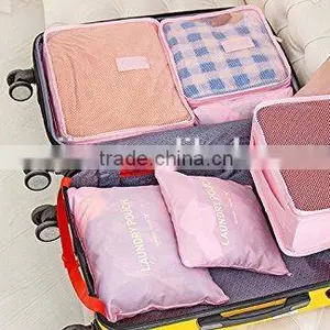 Packing Cubes And Pouches - The Most Light and Handy Travel Cube Set - Set of 6 - Durable, Compact, Multifunctional, Lightweigh thumbnail-3