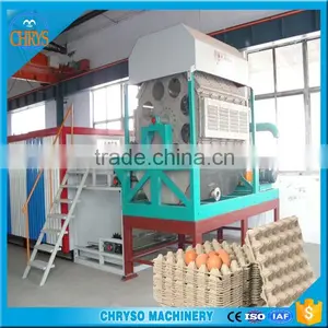 Chryso Double Rotary Molding Recycling Waste Paper Egg Tray Machine thumbnail-3