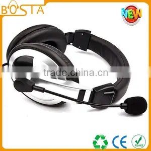 Silve and Black Standard Cheap Gaming Headphone With Mic thumbnail-1