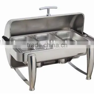 Stainless Steel Roll Top Chafing Dish thumbnail-1