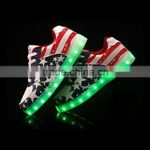 Low Cost Kids Canvas Shoes With Light,2016 Most Popular Adult Trainers With Lights,light up Shoes for Adults thumbnail-2