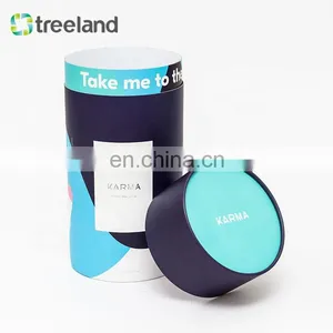 Custom Rigid Pillow Round Kraft Paper Tube Packaging thumbnail-1
