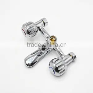 2015 Upc Practical Wall Mounted Dual Handwheels Handle Mixer Bathub Faucet thumbnail-4