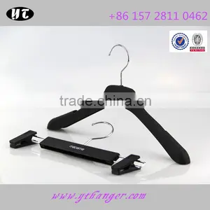 High Quality Plastic Hanger Anti-slip Rubber Hanger and Pants Hanger for Suits thumbnail-2