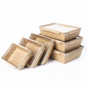 Microwavable Hot Food Boxes Paper Lunch Box 600ml thumbnail-1