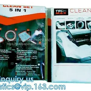Disposable Car Interior Protection Set, Seat, Hand Brake, Gear Stick, Steering Wheel Protective, Car Foot Mat thumbnail-1
