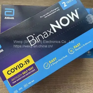 BinaxNOW COVID-19 Antigen Self Test, COVID Test With 15-Minute Results Without Sending to a Lab, Easy to Use at Home, FDA Emergency Use Authorization thumbnail-1