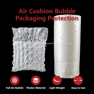 300 Meters Bubble Film Rolls/ Customizable Bubble Wrapper/ Inflatable Cushioned Bubble Film/ thumbnail-1