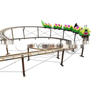 Family New Cheapest Adult Amus Park Equip Magnetic Children Wacky Worm Train Small Roller Coaster For Sale thumbnail-2