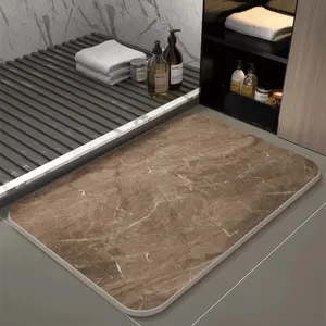 Customized Non-slip Marble Stone Bath Mat thumbnail-5