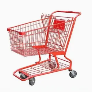 Large Capacity New Style Supermarket Shopping Push Cart Trolley thumbnail-2