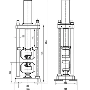 HST 60T 600kN Computer Control Hydraulic Universal Testing Machine With Spoke Sensor Testing Machine WAW-600E thumbnail-3