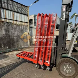 Jinchuan Non-standard Steel Logistics Trolley, Flexibly Movable, Stable in Load-bearing, Stackable and Foldable thumbnail-3