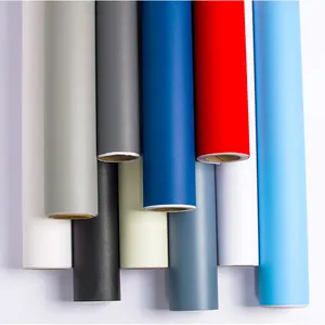 High-quality Solid Textured PVC Furniture Films Self-Adhesive Interior Modern Design Decorative Film thumbnail-5