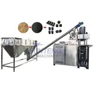 Stainless Steel Hydraulic Coke Powder Coconut Shell Charcoal Powder Sugarcane Bagasse Briquetting Machine thumbnail-1