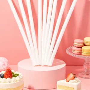 High-Quality Disposable Plastic Drinking Straws Mixed Colors Straight Wide Size thumbnail-2