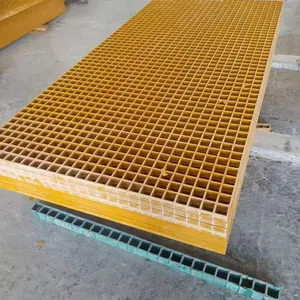 38x38mm Corrosion Resistant FRP Molded Grating for Industrial Walkway Use thumbnail-5