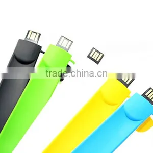 Cheap 4GB 8GB 16GB Red / Yellow Bracelet USB Flash Sticks With Free Logo Custom thumbnail-5