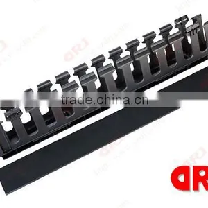 1U 12 Ports Plastic Vertical Cable Management thumbnail-1