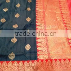 Banarasi Silk Saree, Handloom thumbnail-1