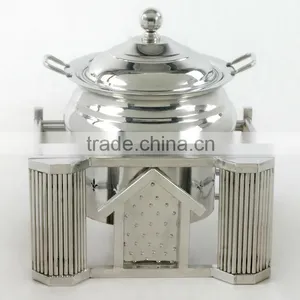 Steel Cheffing Dish, Wedding & Party Utensils, Food Serving Dish, Hot Keeping Dish, Catering Item, Hotel & Restaurant Utensils thumbnail-1