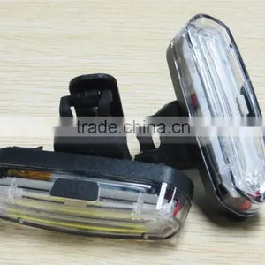 Blue Red LED Plastic Clip Collar 120LM Bicycle Front Light Warm Security Lamp thumbnail-4