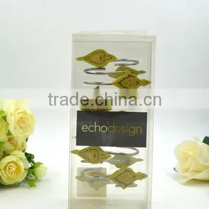 Green Pattern Polyresin Bathroom Shower Curtain Hooks thumbnail-1